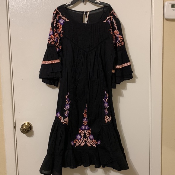 Free People Black Pavlo Dress - Picture 2 of 3